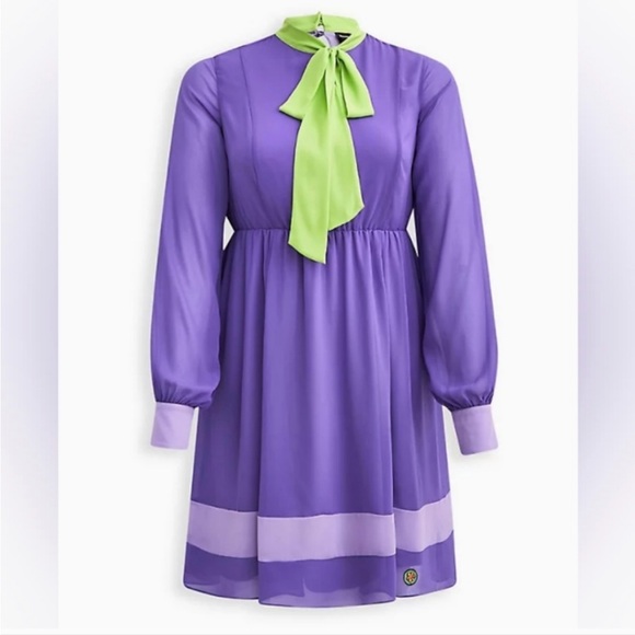 TORRID SCOOBY DOO DAPHNE HALLOWEEN COSTUME COSPLAY DRESS - PLUS SIZE 2X 18/20 - Picture 4 of 6